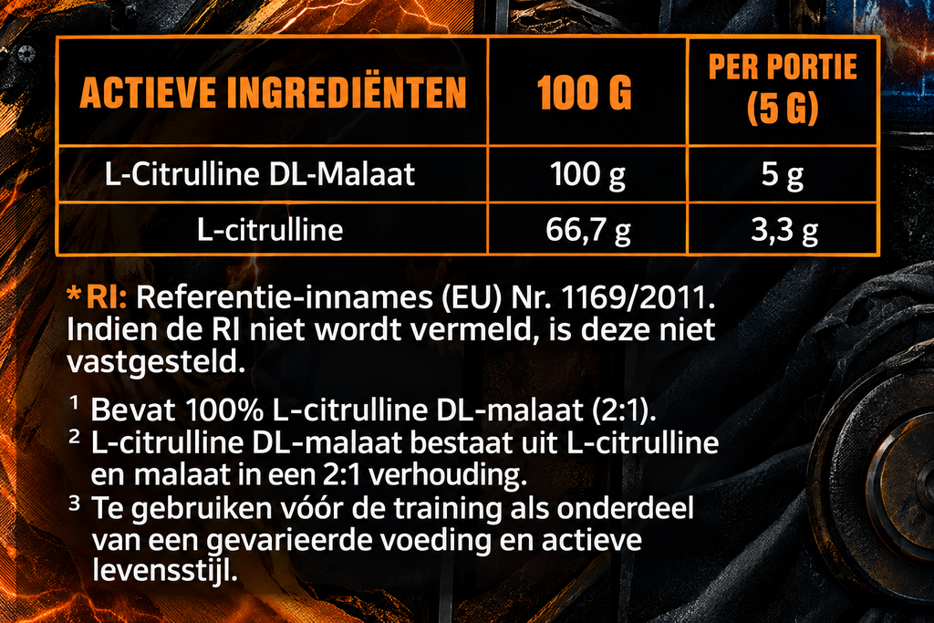 Citrullinemalaat 2:1 - Pure Pump